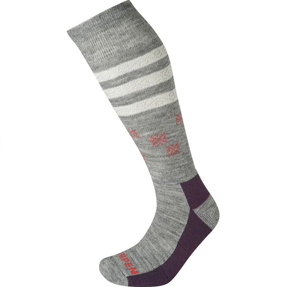 Lorpen S2mwe Ski Mid 2 Pack Eco Sokker, Grey / plum Lorpen S2mwe Ski Mid 2 Pack Eco Sokker, Grey / plum