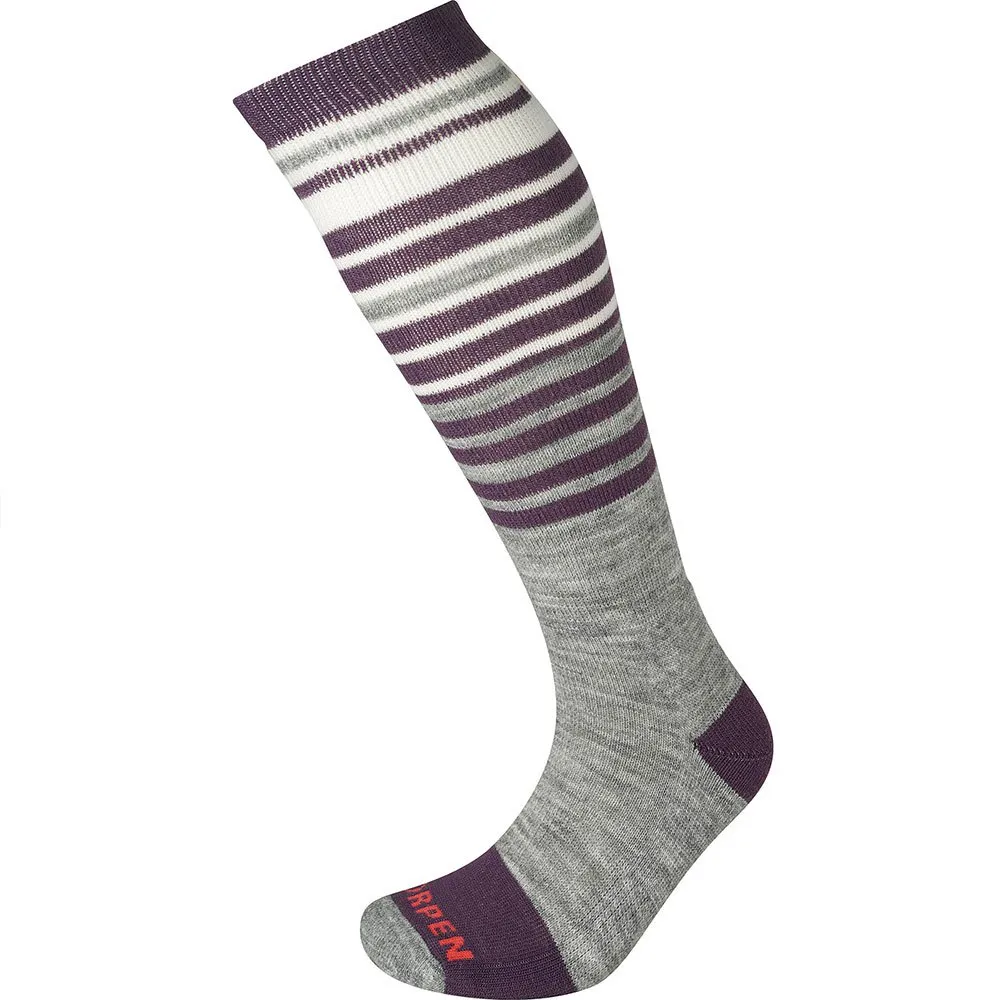 Lorpen S2mwe Ski Mid 2 Pack Eco Sokker, Grey / plum Lorpen S2mwe Ski Mid 2 Pack Eco Sokker, Grey / plum