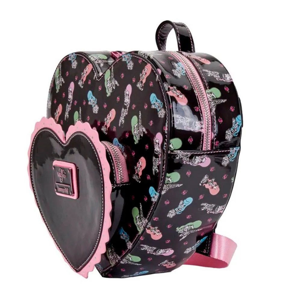 Loungefly Lucys Tatovering Dobbelt Hjerte Ryggsekk, Multicolor Loungefly Lucys Tatovering Dobbelt Hjerte Ryggsekk, Multicolor