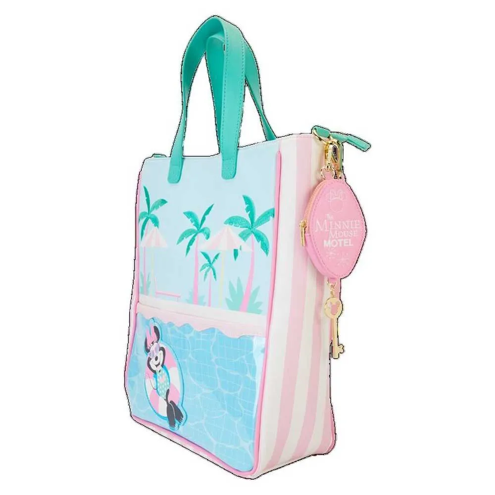 Loungefly Minnie Mouse Ferie Stil Tote Bag, Multicolor Loungefly Minnie Mouse Ferie Stil Tote Bag, Multicolor