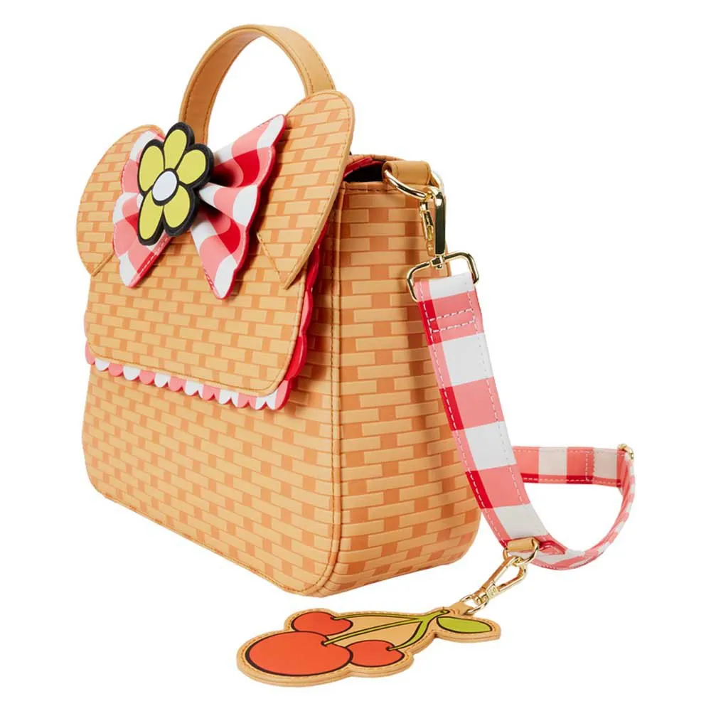 Loungefly Minnie Picnic Basket-skuldertaske, Multicolor