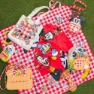 Loungefly Minnie Picnic Basket-skuldertaske, Multicolor