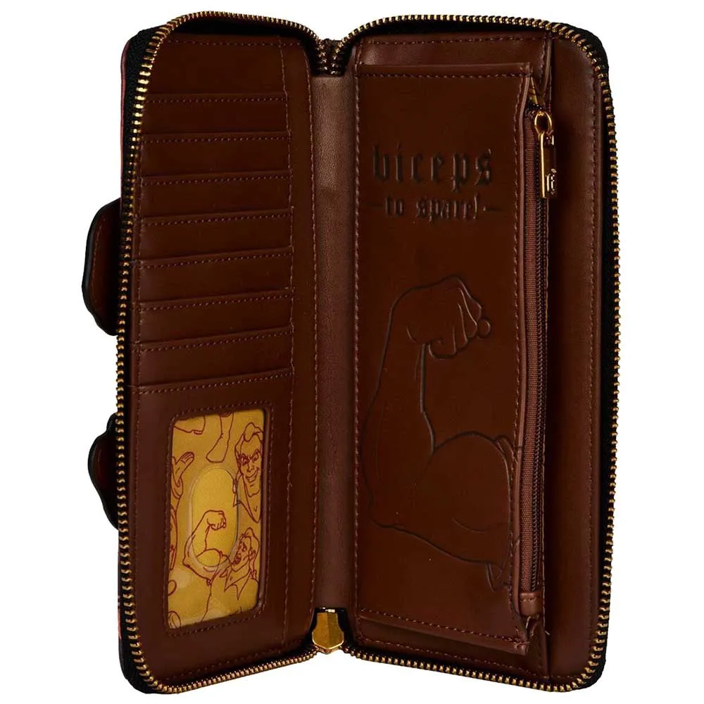 Loungefly Skjønnheten Og Udyret Gaston Disney Lommebok, Multicolor, One Size