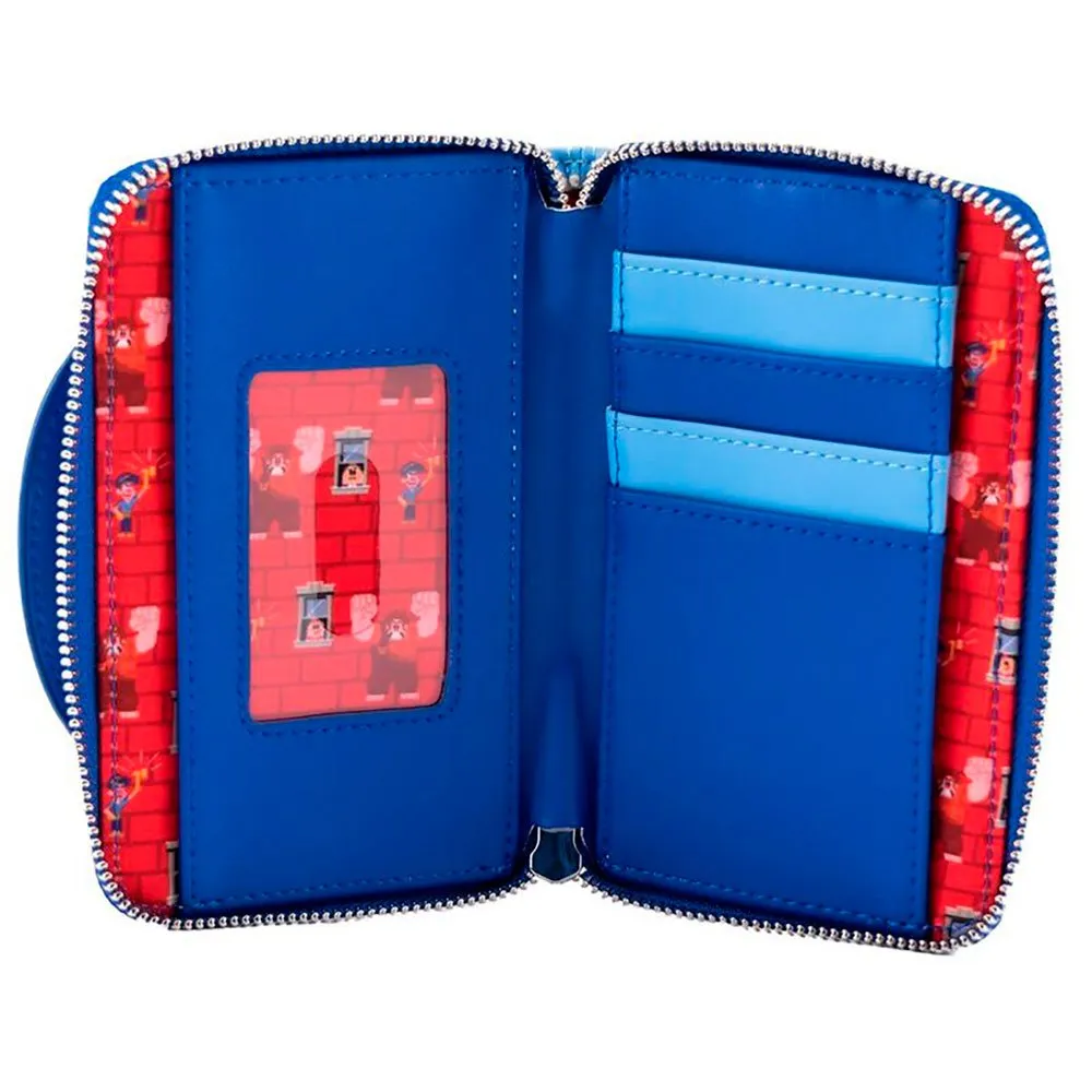 Loungefly Wreck-it Ralph Fix It Lommebok, Blue / brown, One Size