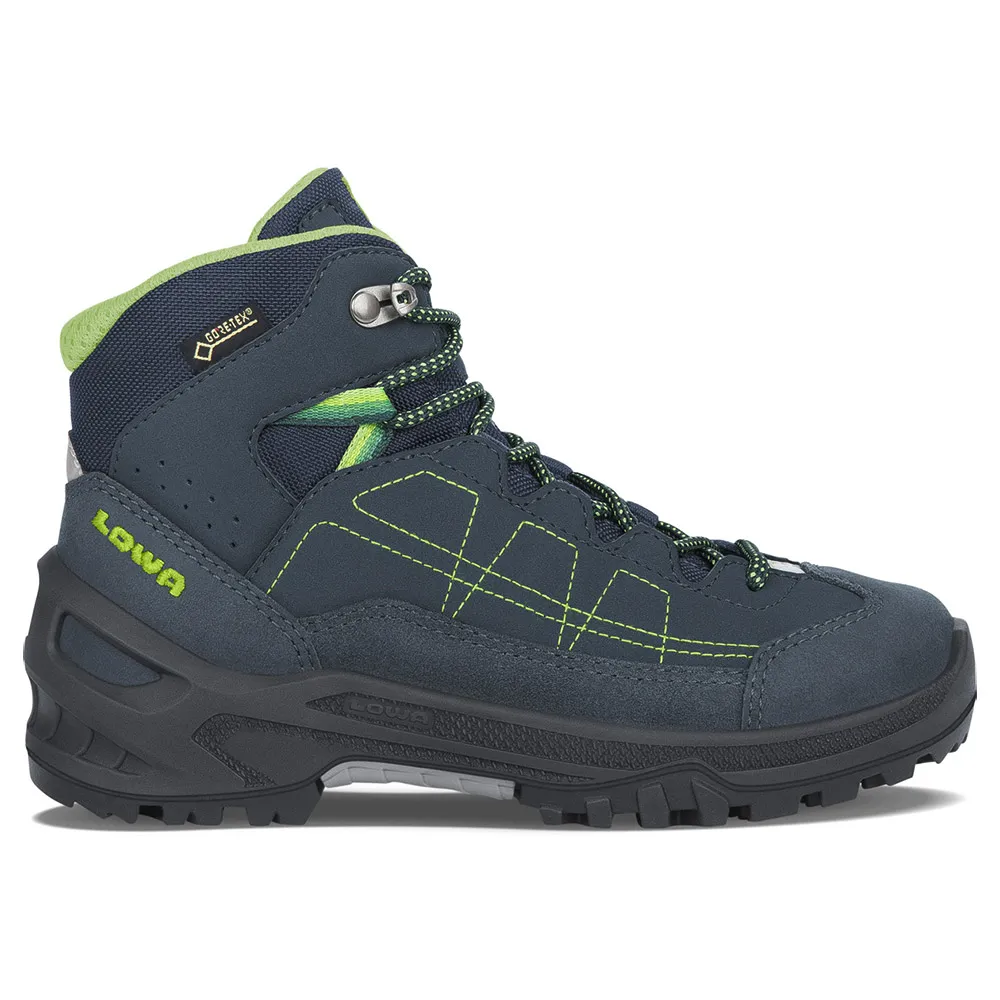 LOWA Approach Goretex Mid Tursko, Navy / lime, EU 29 LOWA Approach Goretex Mid Tursko, Navy / lime, EU 29