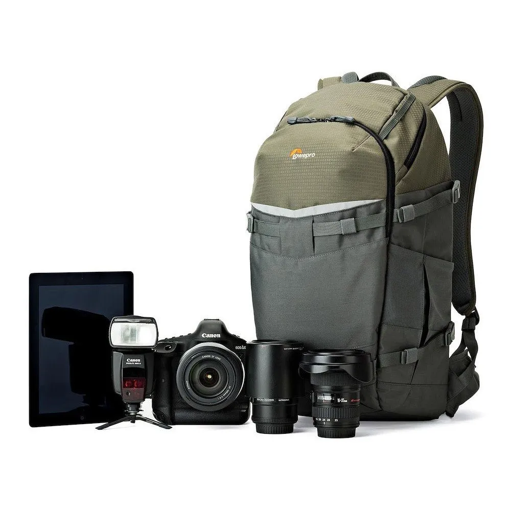 Lowepro Flipside Trek 450 Aw Ryggsekk, Green / grey Lowepro Flipside Trek 450 Aw Ryggsekk, Green / grey