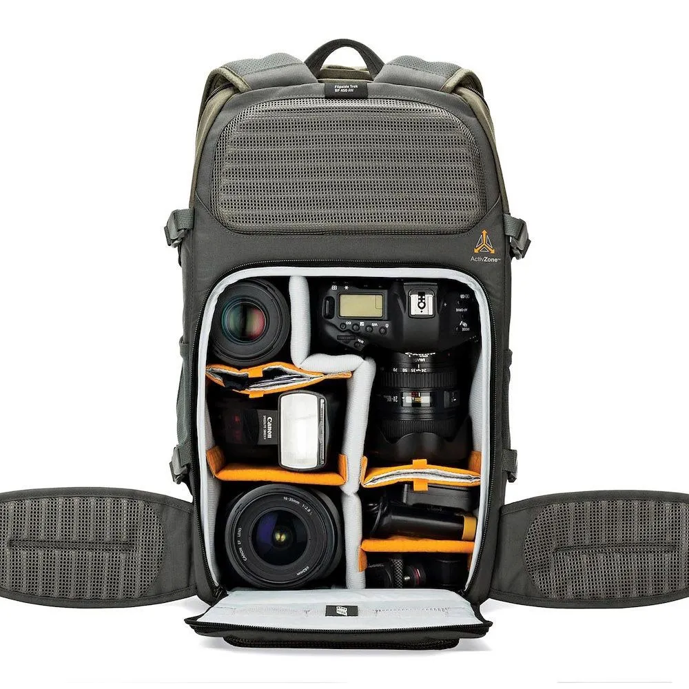 Lowepro Flipside Trek 450 Aw Ryggsekk, Green / grey Lowepro Flipside Trek 450 Aw Ryggsekk, Green / grey
