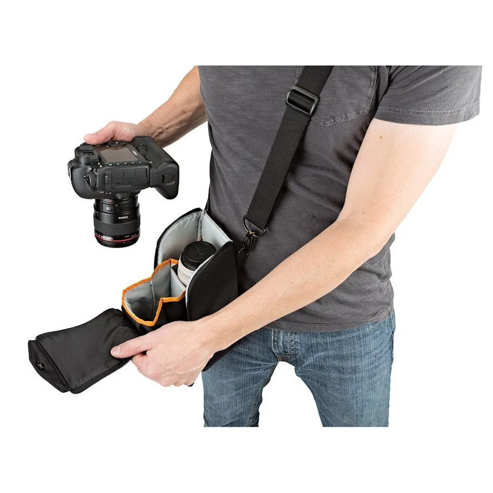 Lowepro Protactic Lens Exchange 200 Aw Veske, Black Lowepro Protactic Lens Exchange 200 Aw Veske, Black