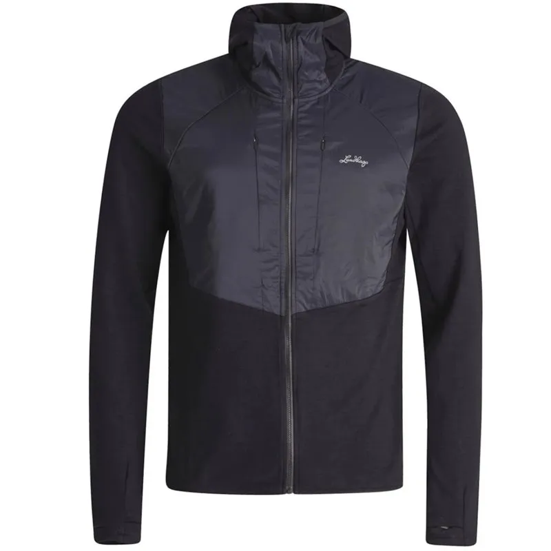 Lundhags Padje Merino Block Hoodie, Black Lundhags Padje Merino Block Hoodie, Black