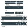 Luxshield Universal Rammebeskytter Kit, Svart