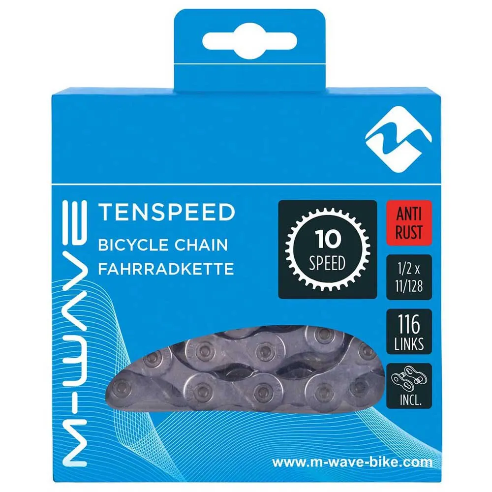M-Wave 10-delt Kjede, Grey, 116 Links