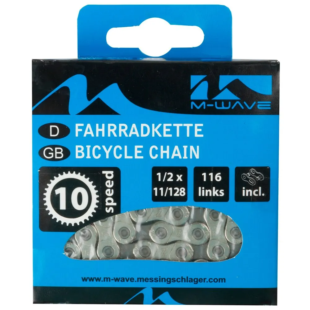 M-Wave 10s Kjede, Grey, 116 Links
