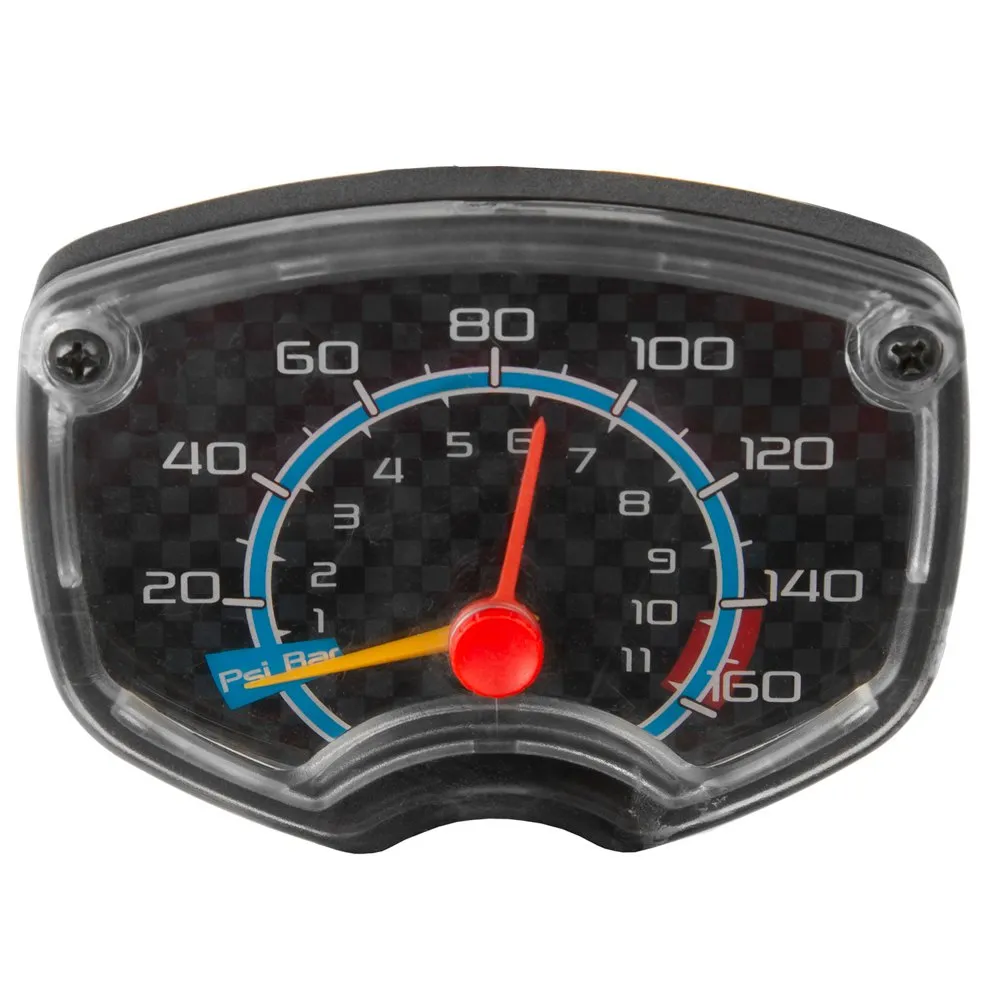 M-Wave Air Jet Sykkelpumpe, Black, 160psi