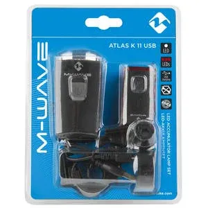 M-Wave Atlas K11 Lyssett, Black, 70 Lysstyrker