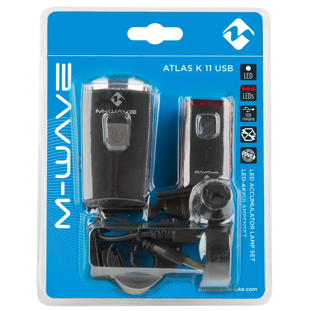 M-Wave Atlas K11 Lyssett, Black, 70 Lysstyrker