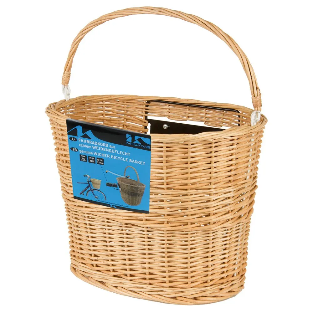 M-Wave Clip Bar Wicker Kurv, Black, One Size