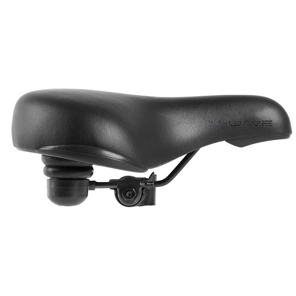 M-Wave Elast Xxl City Sykkelsete, Black, 291 x 276mm M-Wave Elast Xxl City Sykkelsete, Black, 291 x 276mm