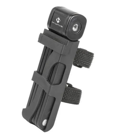 M-Wave F8756 Foldbar Sykkellås, Black, 875mm