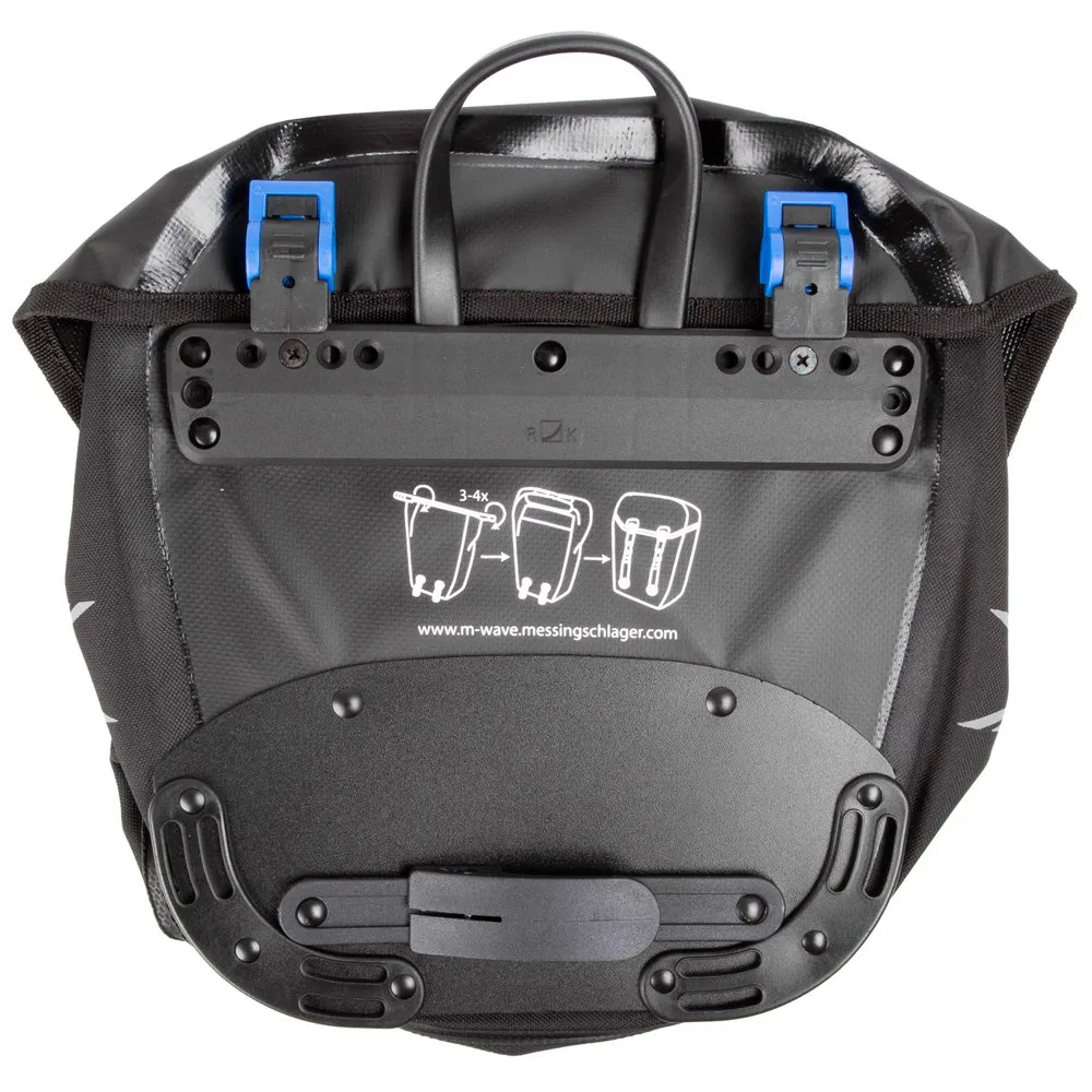 M-Wave Manitoba 2x12.5l Sykkelvesker, Matt black, One Size