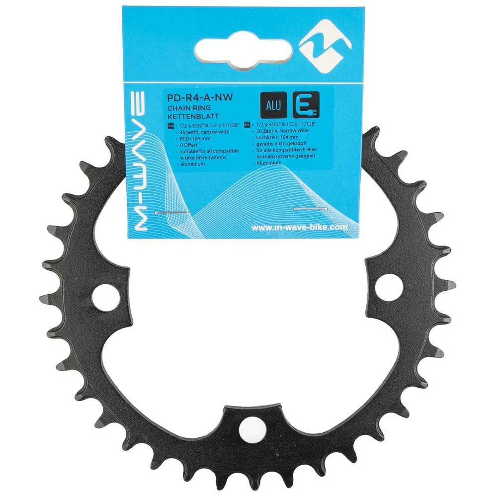 M-Wave Pd-r4 Alloy E-bike Narrow Wide Kjettingring M-Wave Pd-r4 Alloy E-bike Narrow Wide Kjettingring