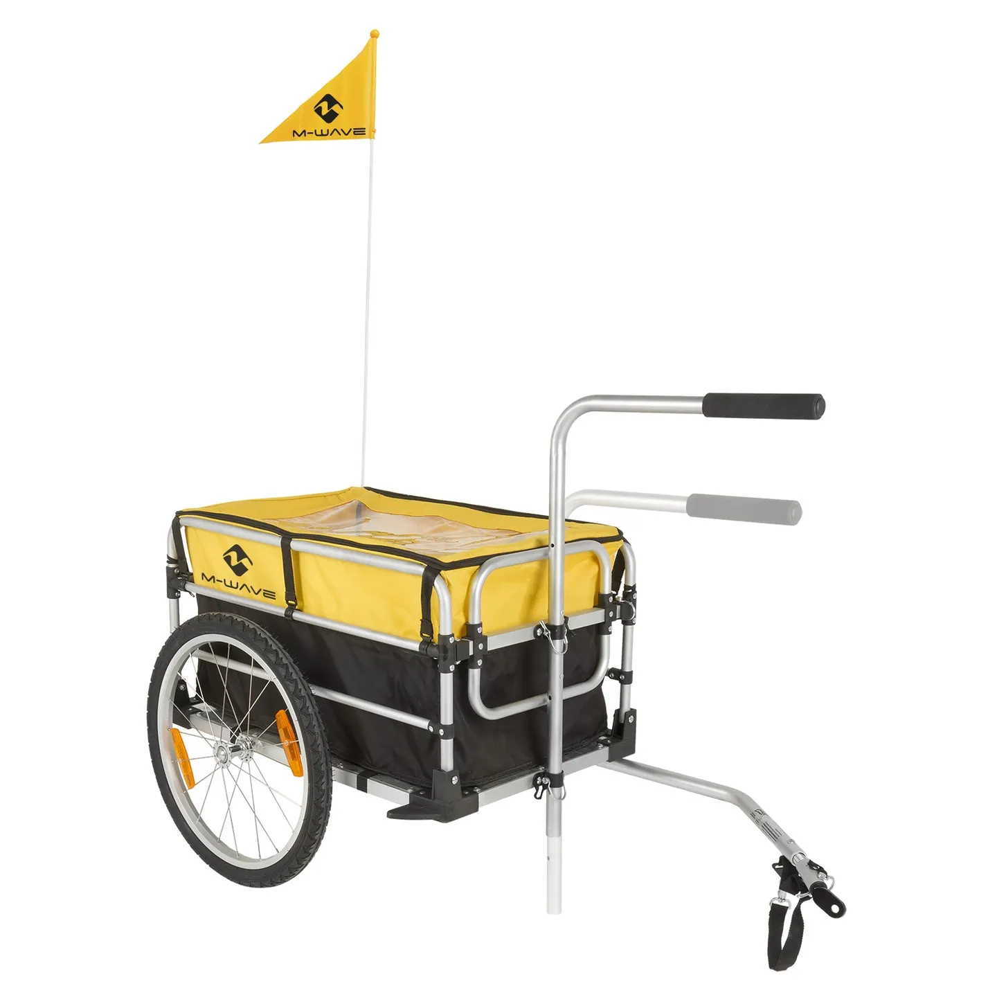 M-Wave Stalwart Carry Fold Bagasjehenger, Black / yellow, Max 45kg