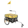 M-Wave Stalwart Carry Fold Bagasjehenger, Black / yellow, Max 45kg