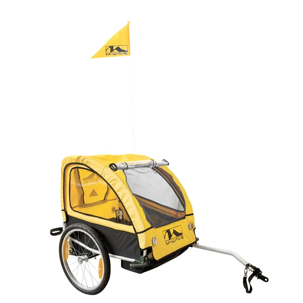 M-Wave Stalwart Kid 2 Sykkelvogn, Black / yellow, Max 20kg M-Wave Stalwart Kid 2 Sykkelvogn, Black / yellow, Max 20kg