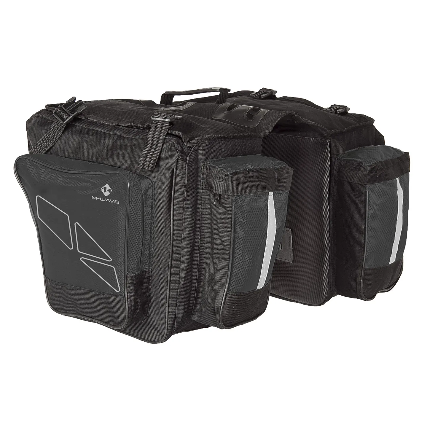 M-Wave Traveller Trippelveske, Black, One Size M-Wave Traveller Trippelveske, Black, One Size
