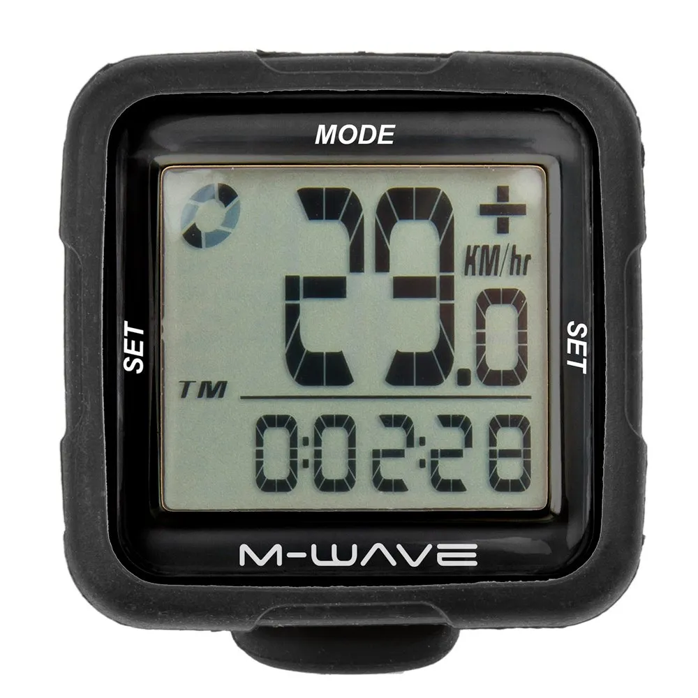M-Wave Xiv Silicone Sykkelcomputer, Black, One Size