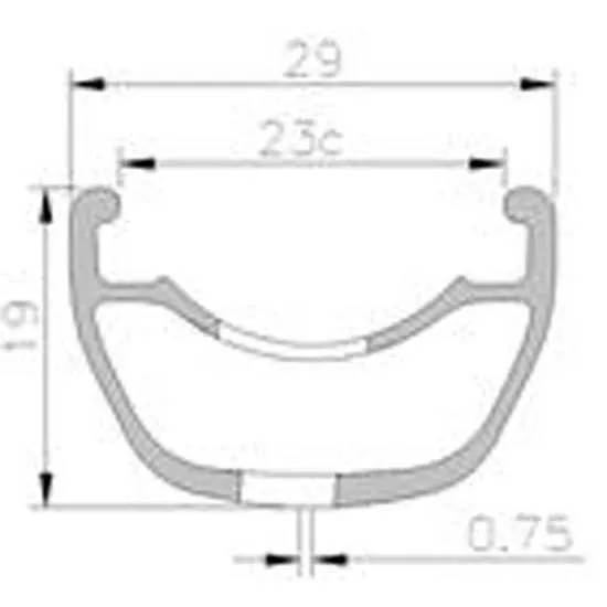 Mach1 5.50 Sl 29 Mtb Felg, Black anodized, 29"-32H Mach1 5.50 Sl 29 Mtb Felg, Black anodized, 29"-32H