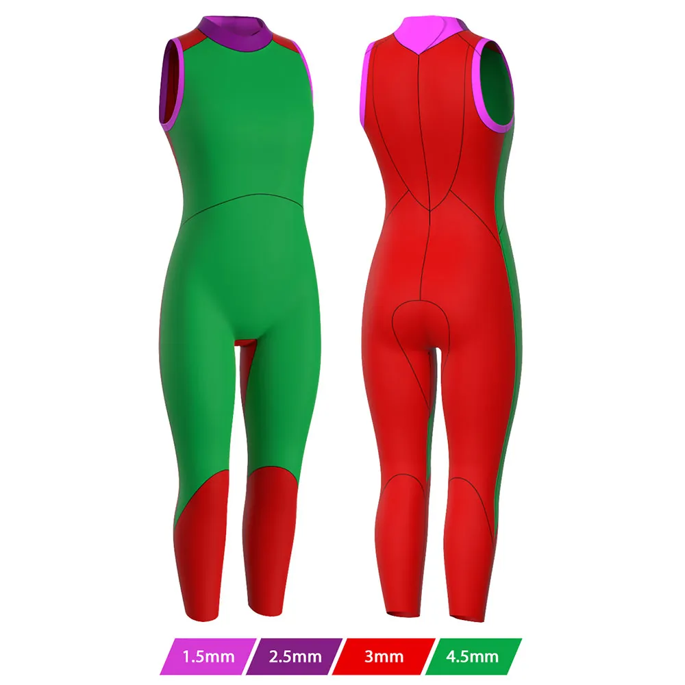 Madwave Electra Smooth Skin Lgj Våtdrakt I Neopren Uten Ermer Til Dame unisex