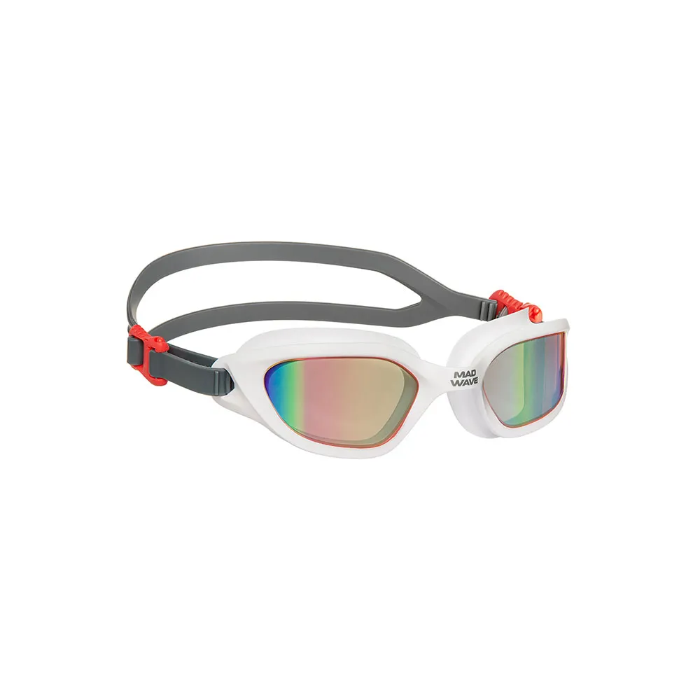 Madwave F Motion Rainbow Speil-svømmebriller unisex, White, One Size