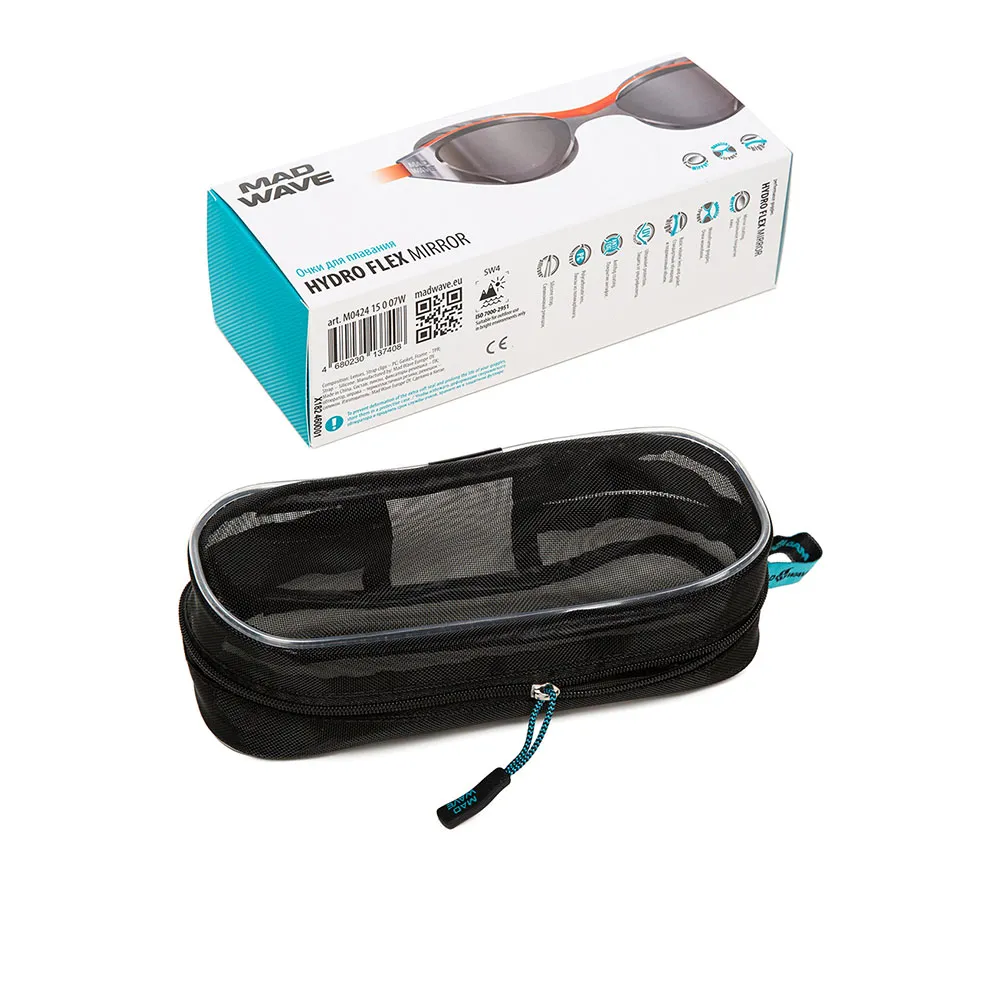 Madwave Hydro Flex Mirror Svømmebriller unisex, Orange, One Size