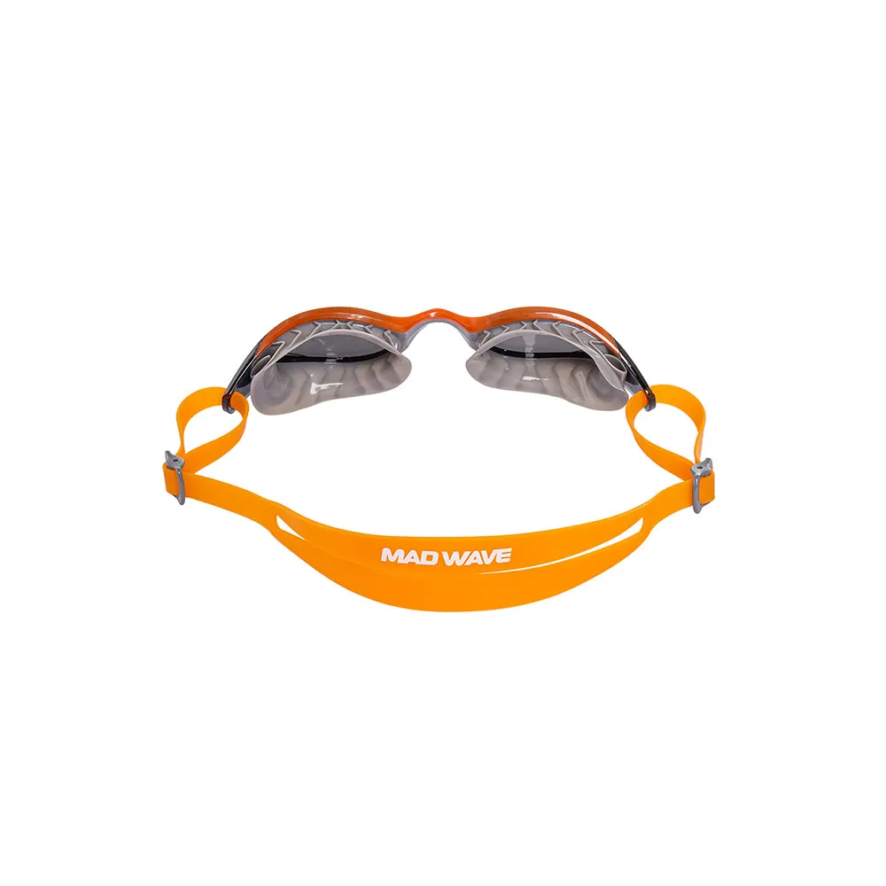 Madwave Hydro Flex Mirror Svømmebriller unisex, Orange, One Size