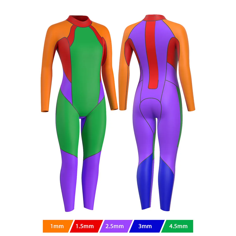 Madwave Opnwtr Wahoo Fls Våtdrakt I Neopren Med Lange Ermer For Kvinner unisex