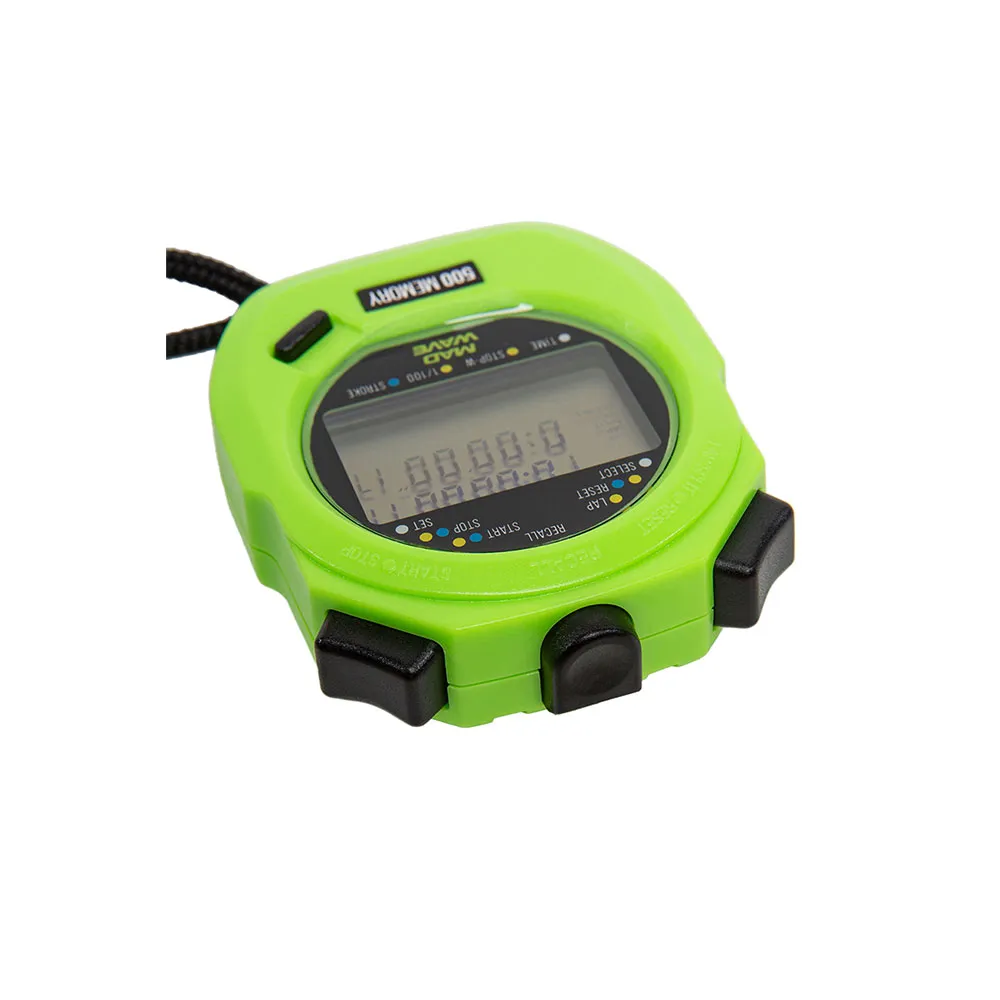Madwave Sw-500 Memory Stoppeklokke, Green, One Size