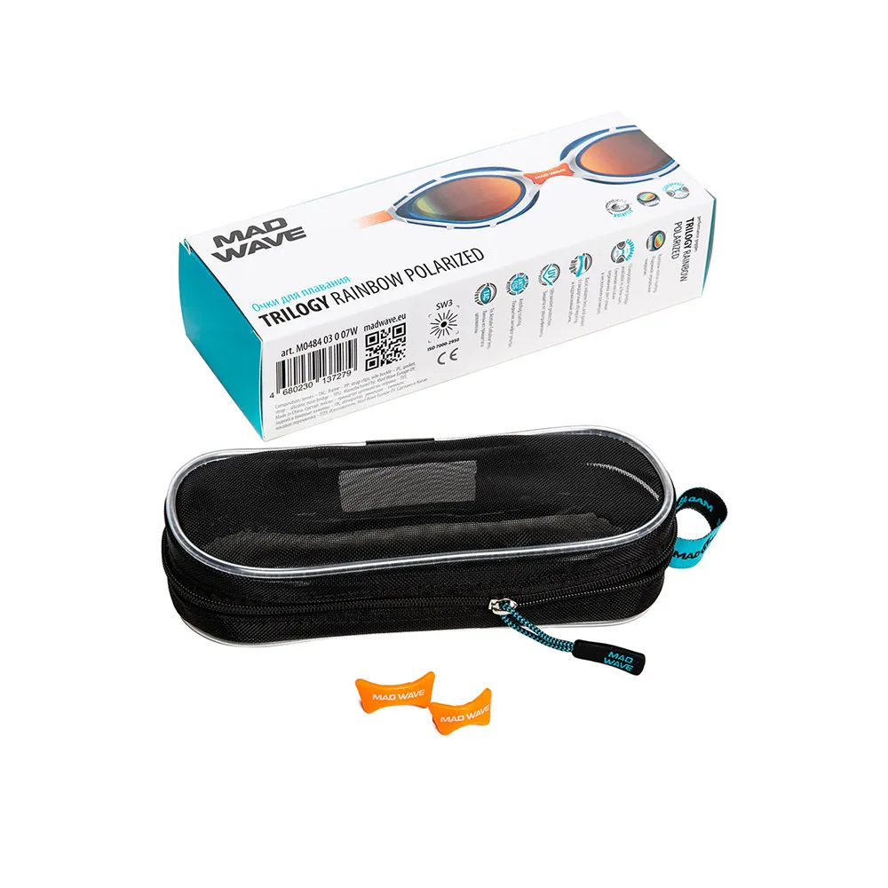 Madwave Trilogy Rainbow Polarized Polariserte Svømmebriller Mann,Kvinne