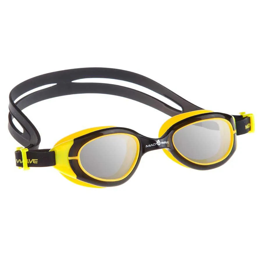 Madwave Uv Bloker Svømmebriller For Barn unisex, Black / yellow, One Size