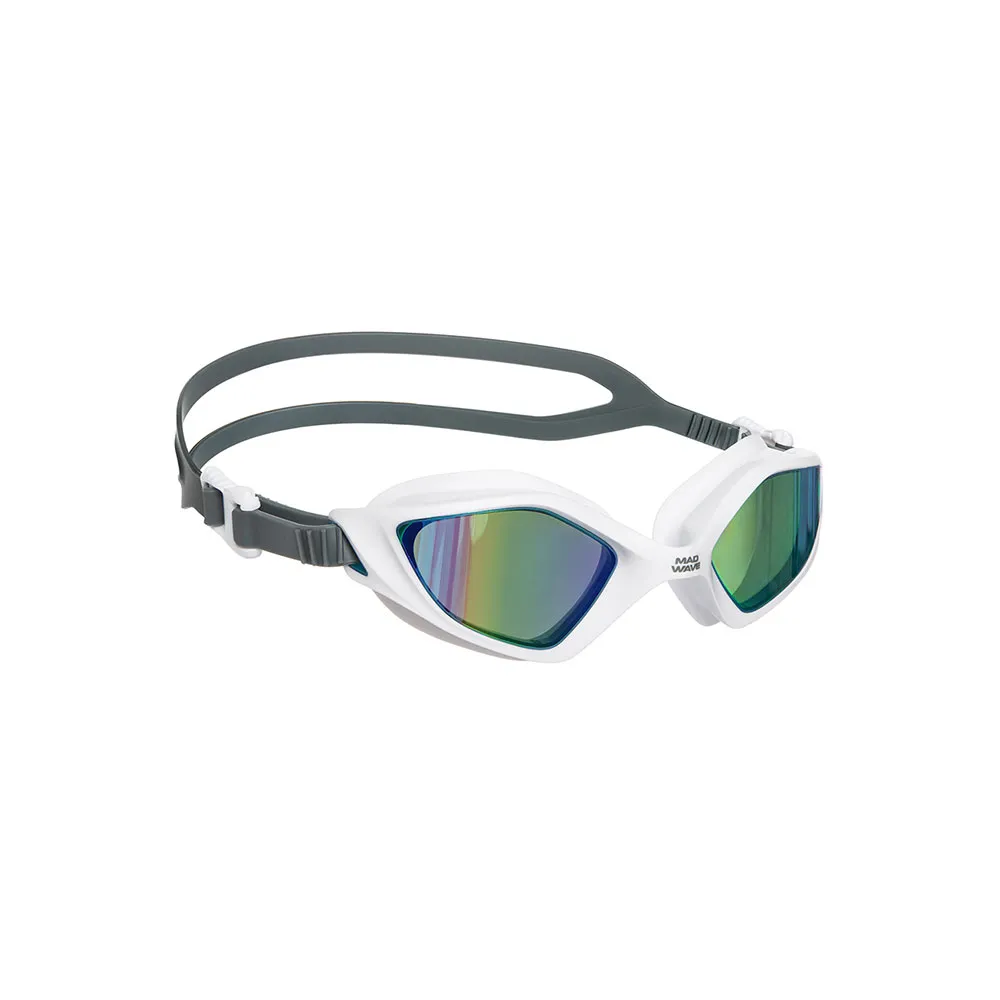 Madwave Viper Rainbow Speil-svømmebriller unisex, White, One Size