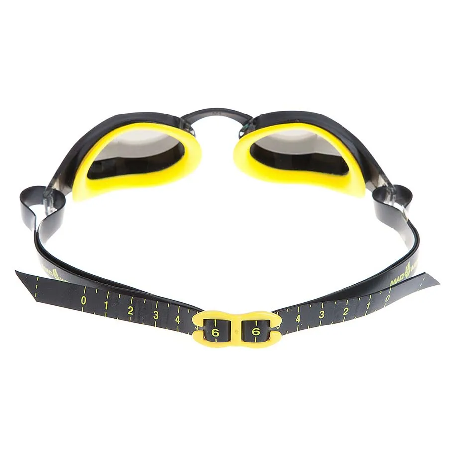 Madwave X-look Speil-svømmebriller unisex, Yellow mirror, One Size