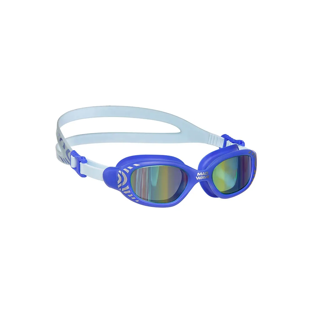 Madwave Zeebro Rainbow Junior Mirror Svømmebriller unisex, Blue, One Size