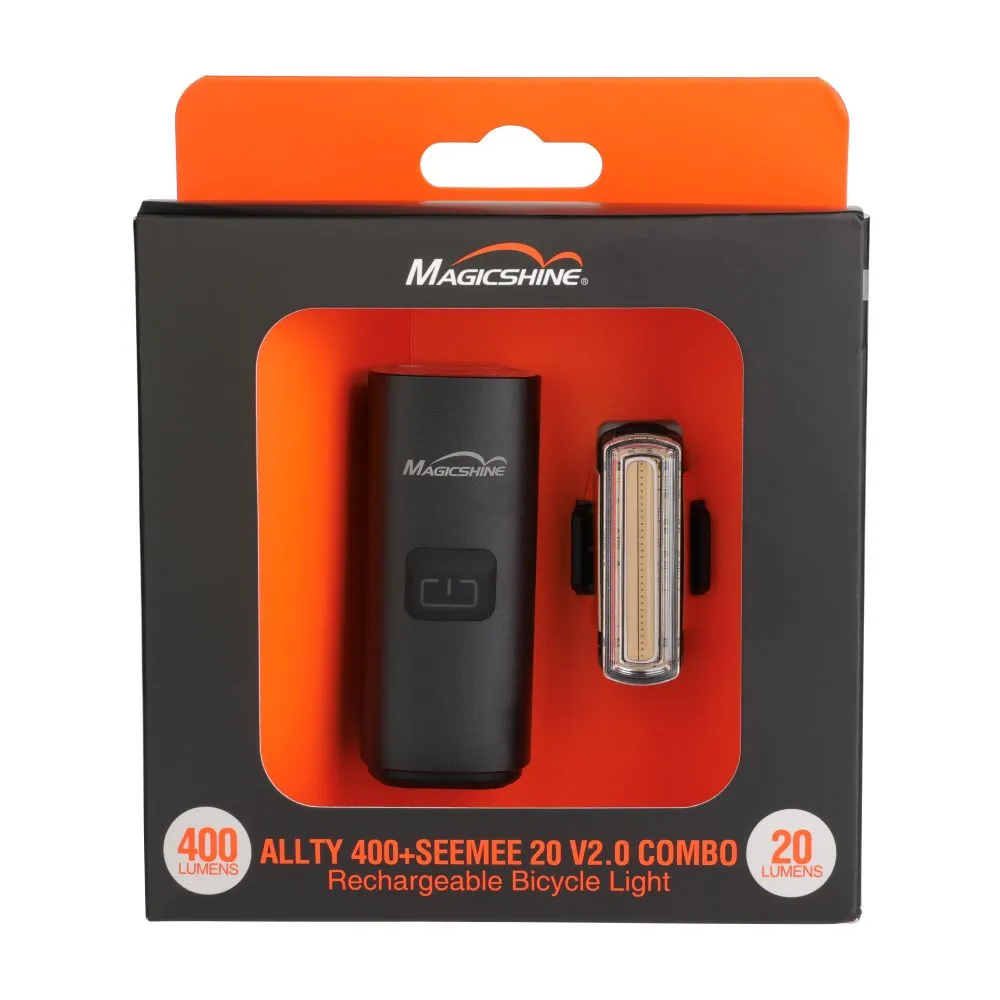 MagicShine Allty 400 + Seemee 20 V2 lyktesett, Black, 400/20 Lysstyrker