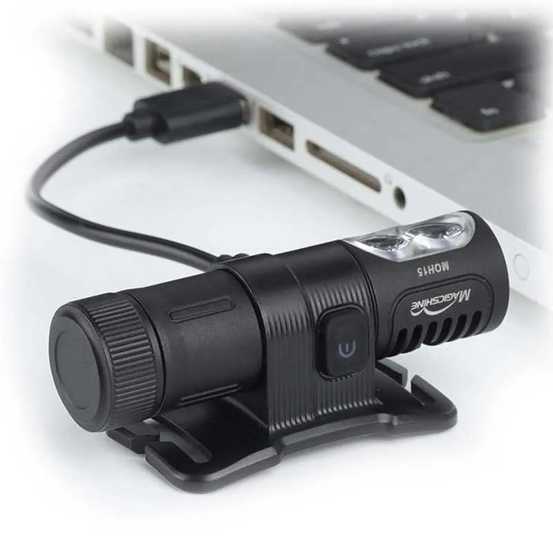 MagicShine Moh 15 Hodelykt, Black, 400 Lysstyrker
