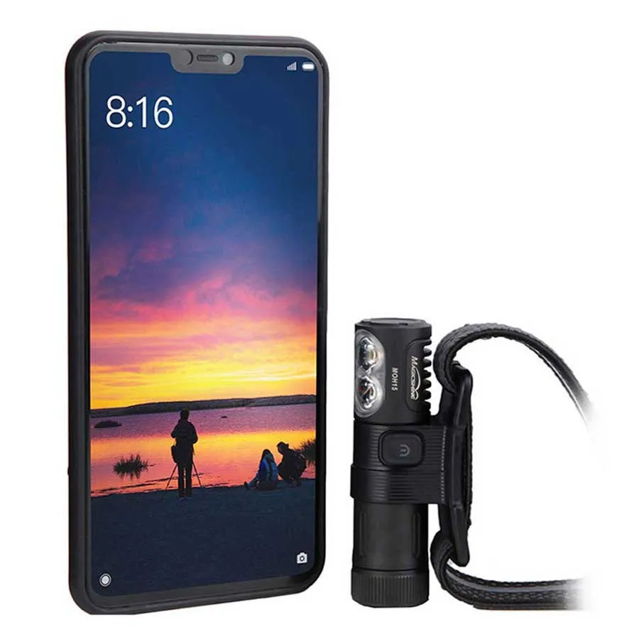 MagicShine Moh 15 Hodelykt, Black, 400 Lysstyrker
