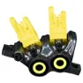 Magura MT7 Kaliper, MT15 Mystic Grey, Yellow Cover, Silver, One Size