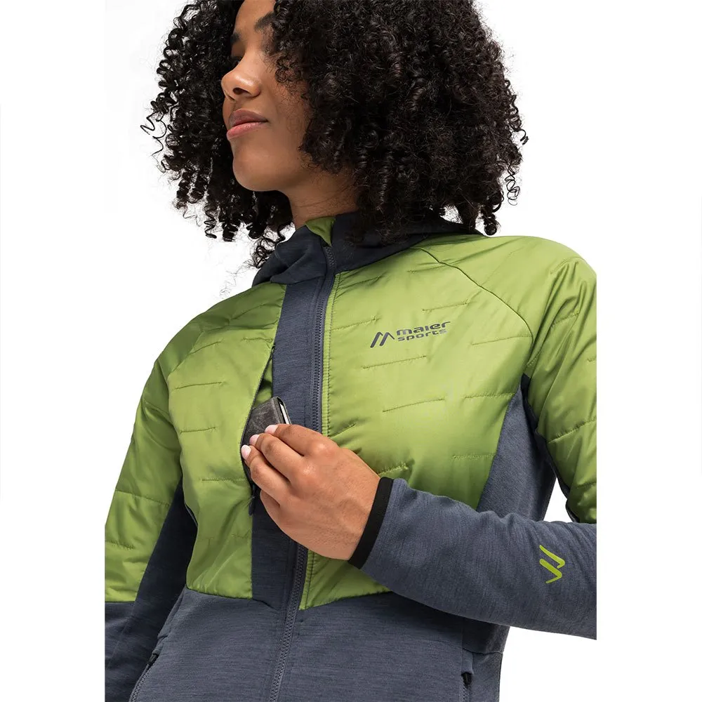 Maier Sports Lanus W Jakke, Ombre bl / fresh fe