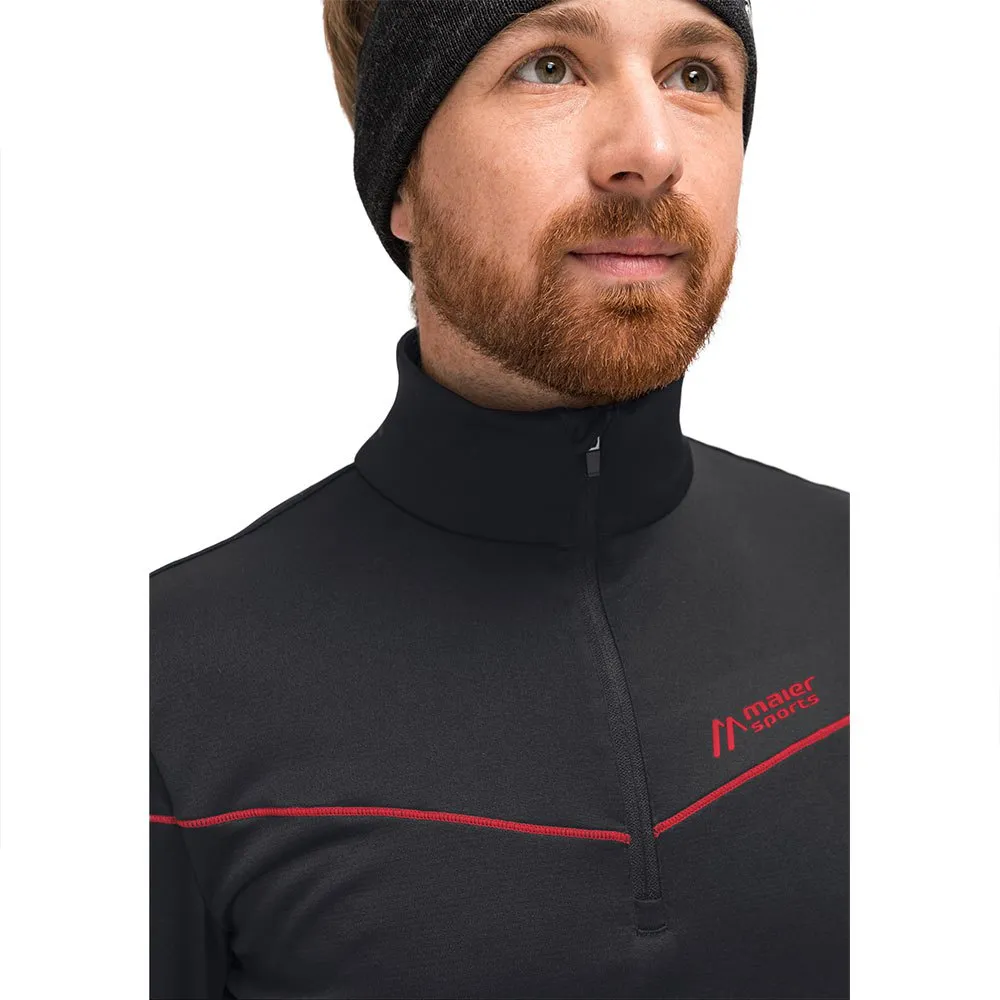 Maier Sports Midlayer Nago Rec Fleecejakke Med Halv Glidelås