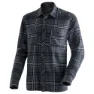 Maier Sports Predeal M Skjorte Med Lange Ermer, Grey check, Regular
