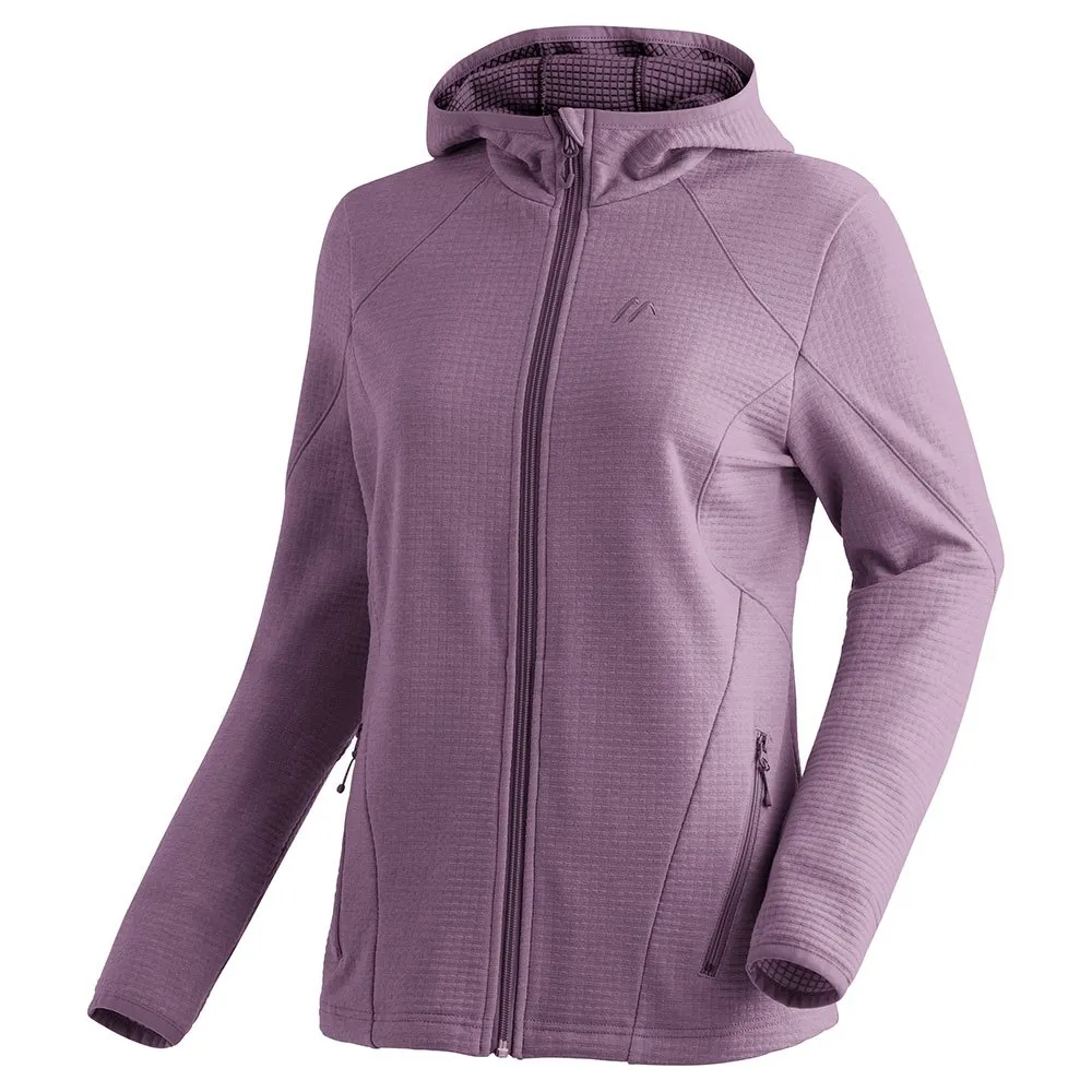 Maier Sports Tesila Hood W Fleecejakke Med Full Glidelås Maier Sports Tesila Hood W Fleecejakke Med Full Glidelås