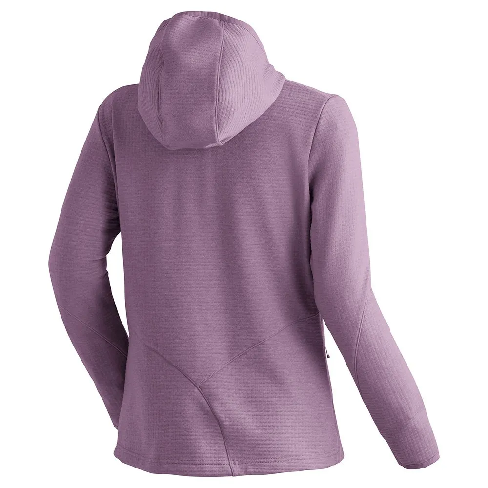 Maier Sports Tesila Hood W Fleecejakke Med Full Glidelås Maier Sports Tesila Hood W Fleecejakke Med Full Glidelås